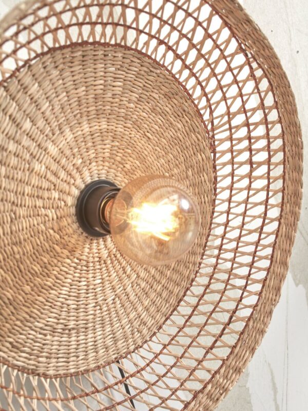 Seagrass naturel bohemian wandlamp metaal GOOD&MOJO Pantanal - Image 4