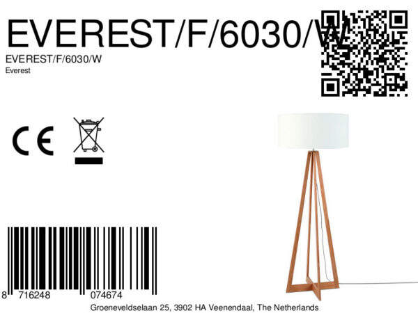 Witte vloerlamp 3-hoek GOOD&MOJO Everest - Image 6