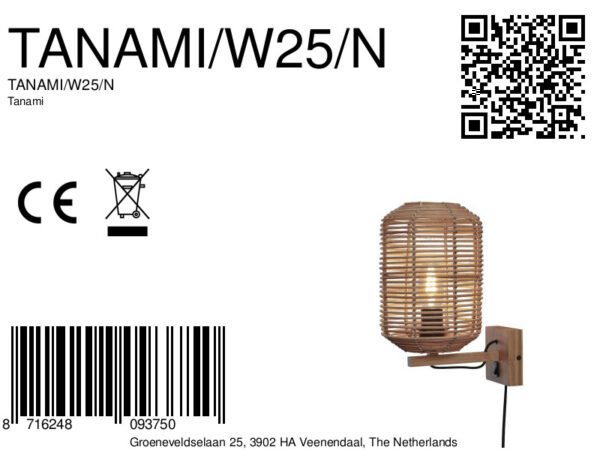 Rotan metaal wandlamp bohemian naturel GOOD&MOJO Tanami - Image 9