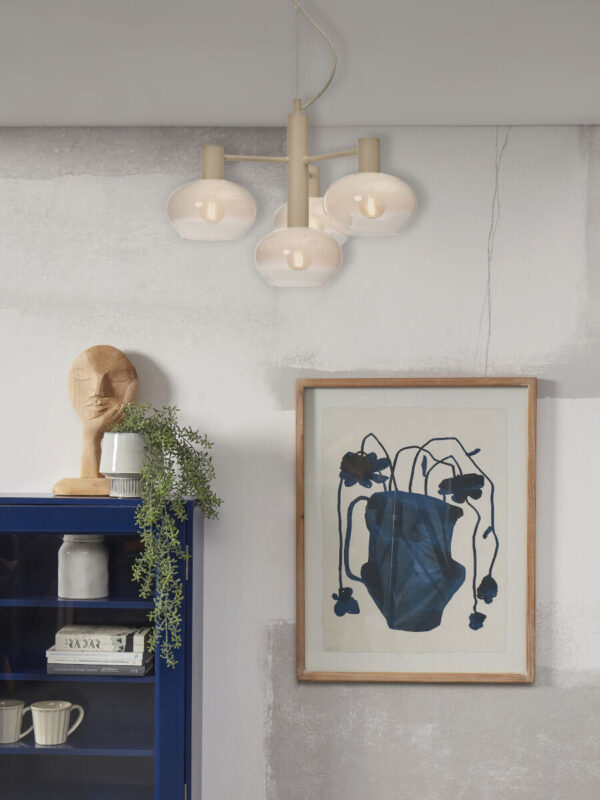 Witte moderne hanglamp metaal glas It's About RoMi Bologna - Image 9