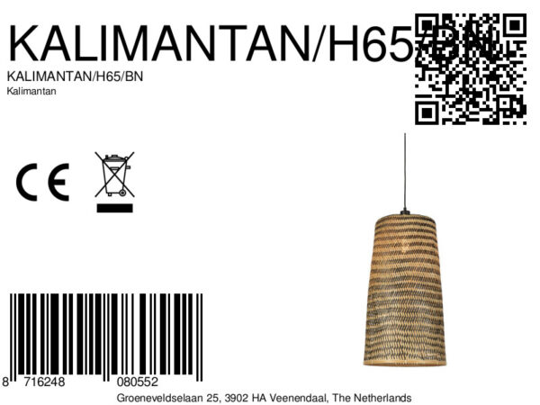 Bamboe naturel hanglamp zwart bohemian GOOD&MOJO Kalimantan - Image 12