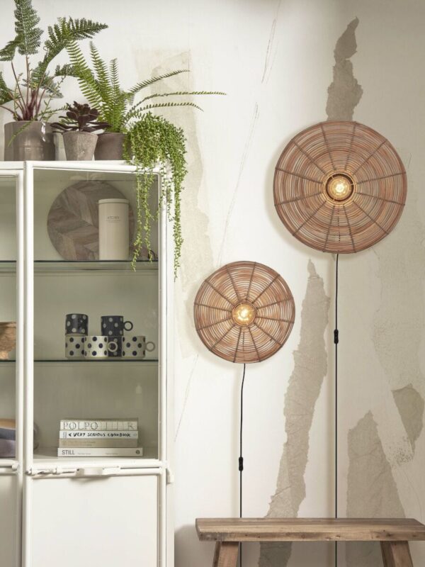 Wandlamp boheems metaal naturel rotan GOOD&MOJO Tanami - Image 11