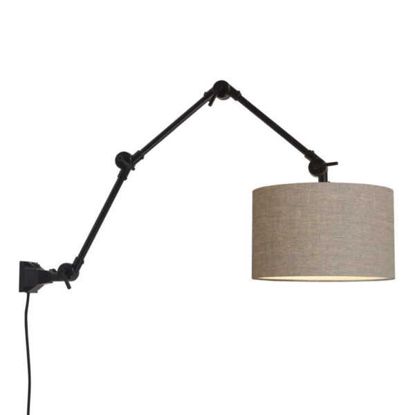 Grijze retro wandlamp metaal It's About RoMi Amsterdam