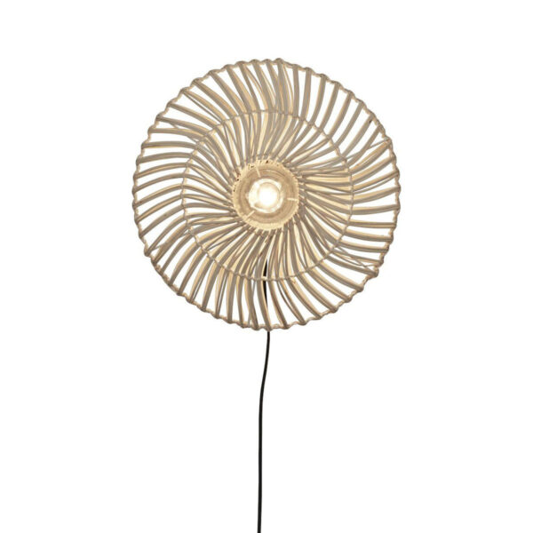 Rotan metalen witte wandlamp Boheems GOOD&MOJO Zanzibar