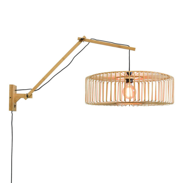 Bamboe naturel bohemian wandlamp GOOD&MOJO Bromo