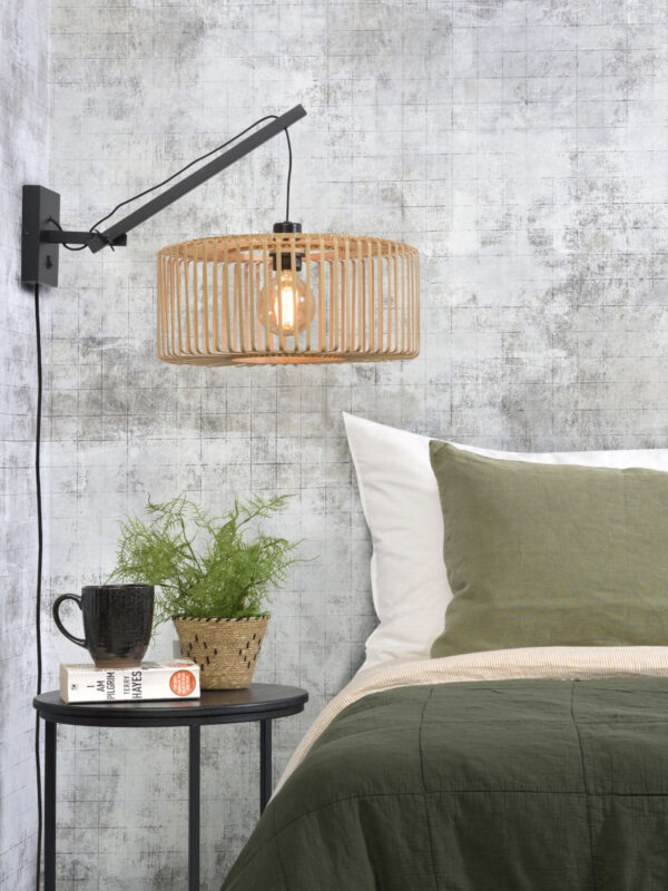 Wandlamp rond naturel-bamboe bohemien GOOD&MOJO Bromo - Image 5