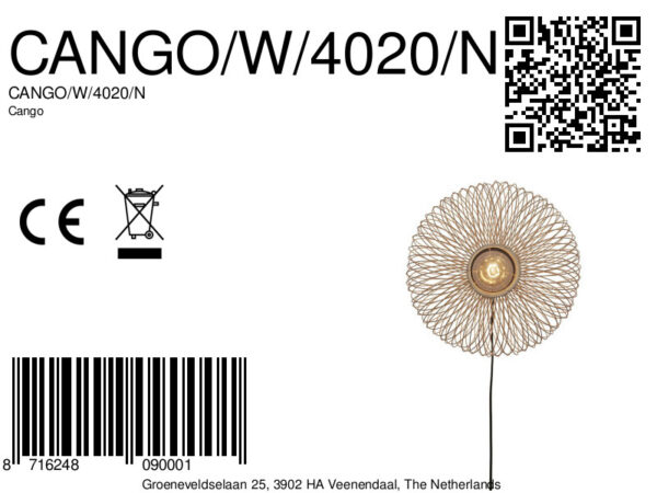 Wandlamp boheems naturel bamboe GOOD&MOJO Cango - Image 11