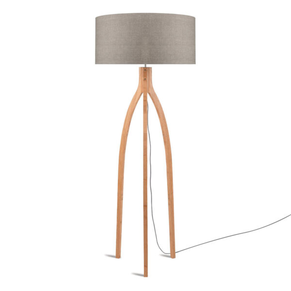 Loodgrijze vloerlamp kruk klein GOOD&MOJO Annapurna