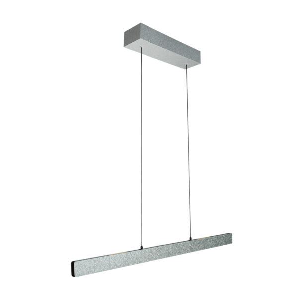 Staal-kleurige design hanglamp motiondimmer Steinhauer Fluxy - 120cm - Image 2