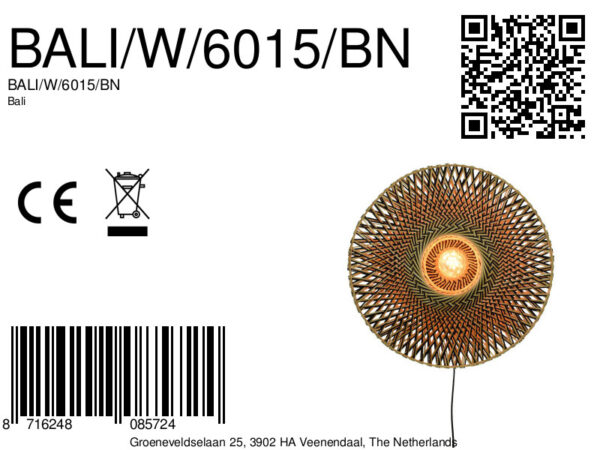Wandlamp ufo middelgroot GOOD&MOJO Bali - Image 11