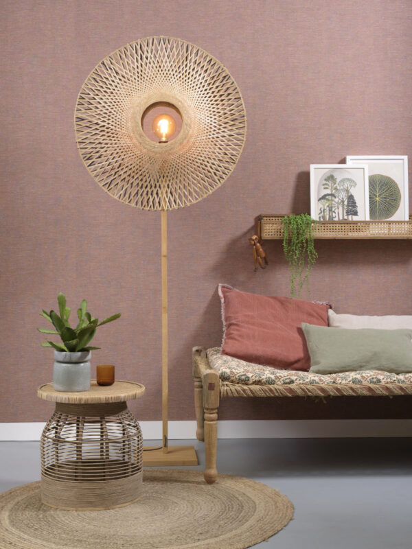 Vloerlamp bohemian bamboe naturel zwart GOOD&MOJO Kalimantan - Image 5