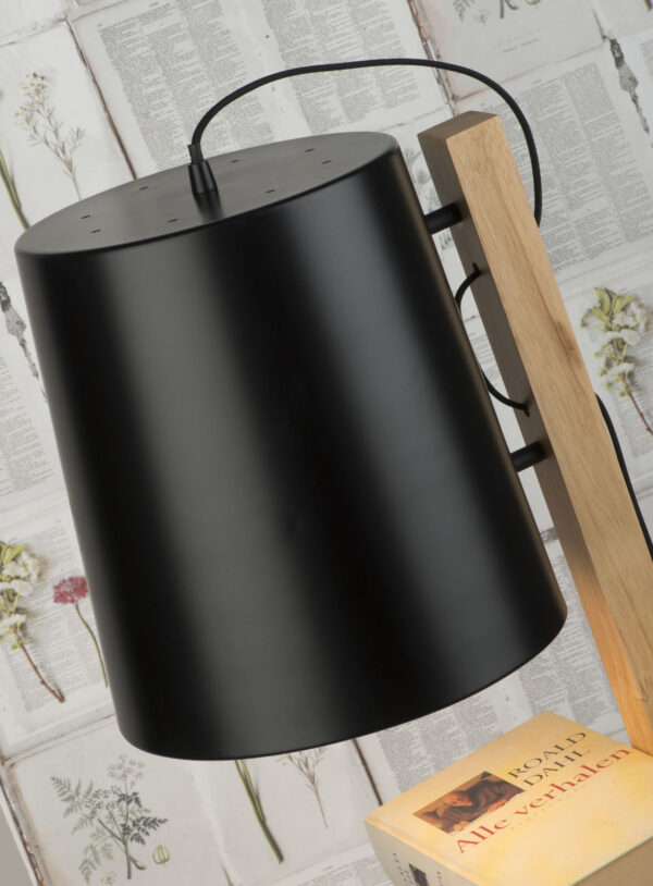 Zwarte houten retro vloerlamp It's About RoMi Cambridge - Image 3