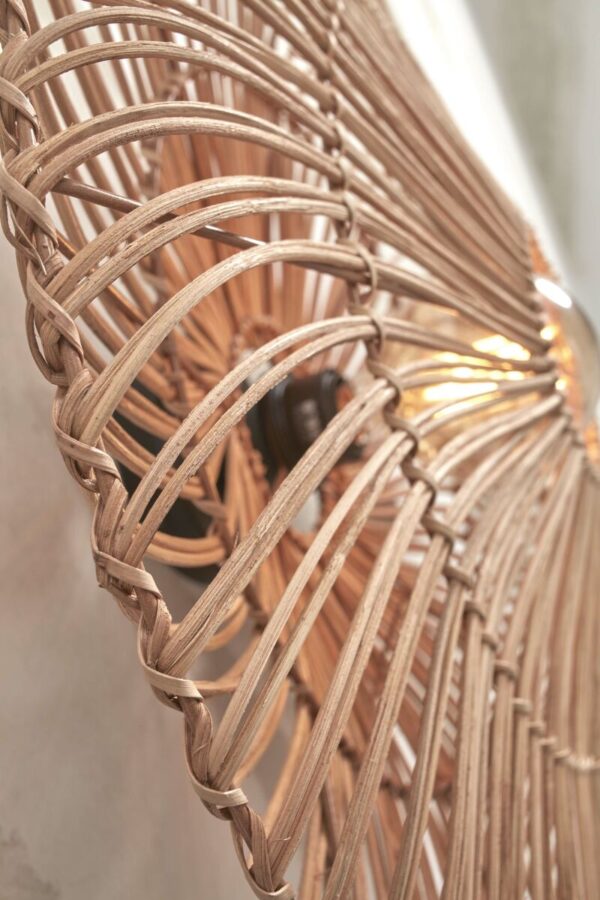 Wandlamp naturel Boheems metaal rotan GOOD&MOJO Zanzibar - Image 7
