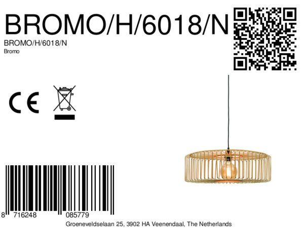 Bamboe zwarte-naturel bohemien hanglamp GOOD&MOJO Bromo - Image 12