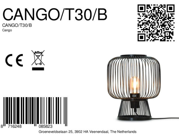 Zwarte tafellamp bamboe bohemian GOOD&MOJO Cango - Image 10