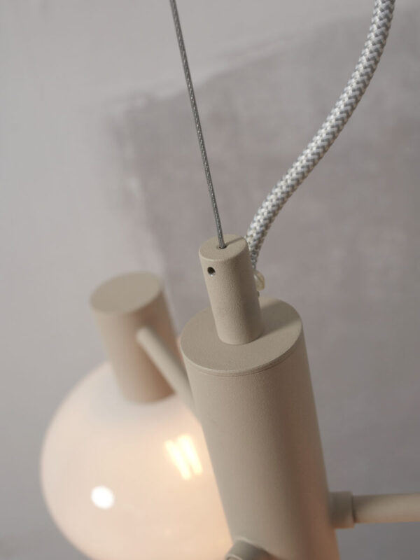 Witte moderne hanglamp metaal glas It's About RoMi Bologna - Image 7