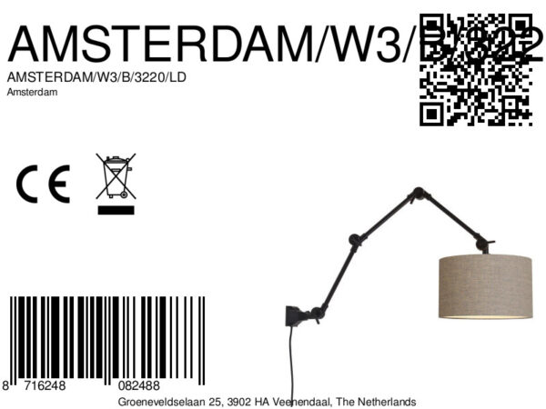 Grijze retro wandlamp metaal It's About RoMi Amsterdam - Image 9