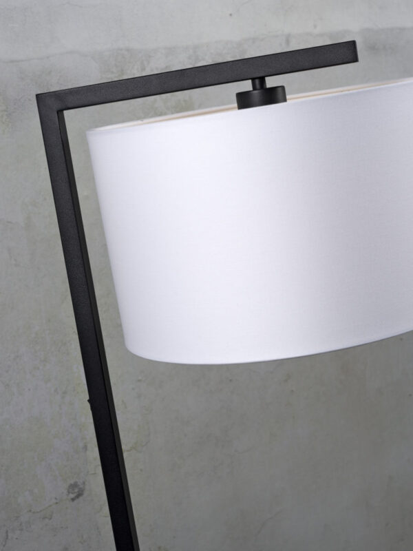 Witte vloerlamp cirkelkap metaal/katoen It's About RoMi Boston - Image 3