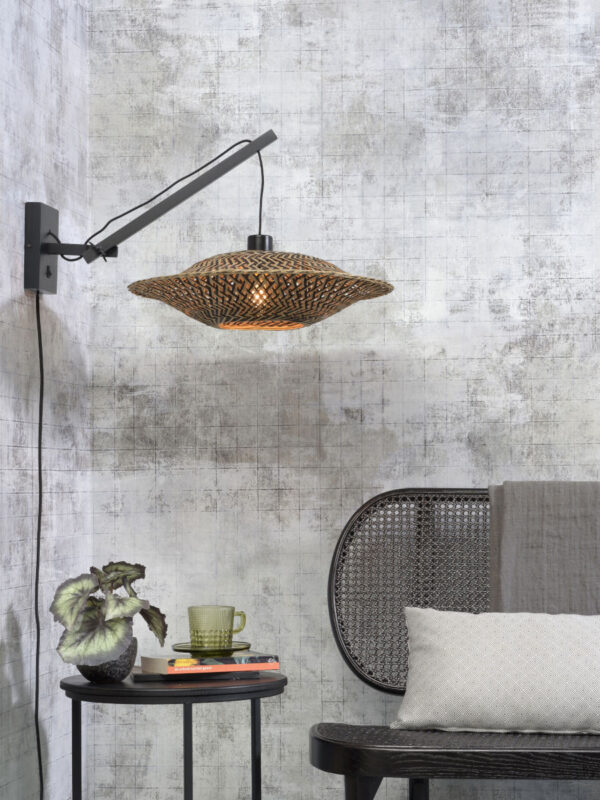 Wandlamp ufo hefboom zwart GOOD&MOJO Bali - Image 2