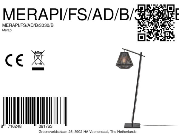 Vloerlamp lantaarn bamboe zwart GOOD&MOJO Merapi - Image 13