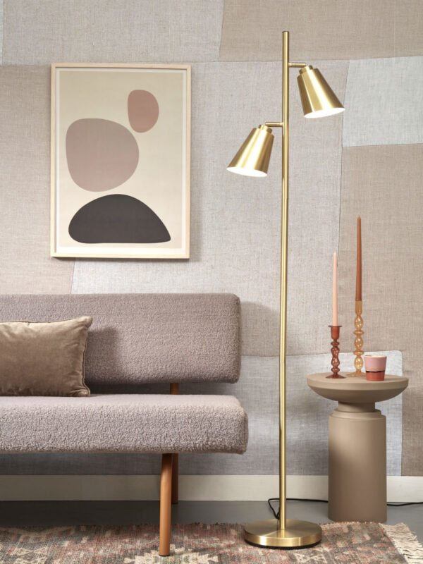 Draaibare 2-lichts vloerlamp goud It's About RoMi Bremen - Image 2