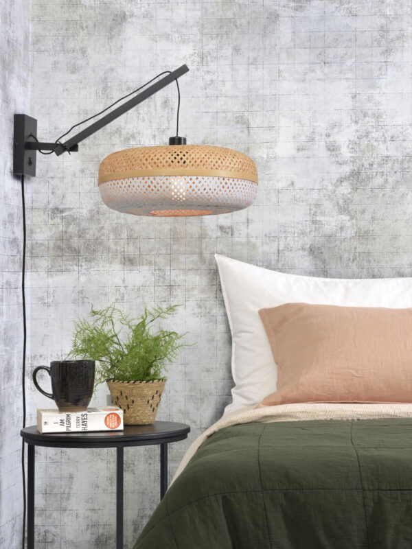 Bamboe witte bohemien wandlamp GOOD&MOJO Palawan - Image 5