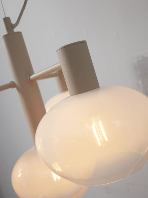 Witte moderne hanglamp metaal glas It's About RoMi Bologna - Image 6