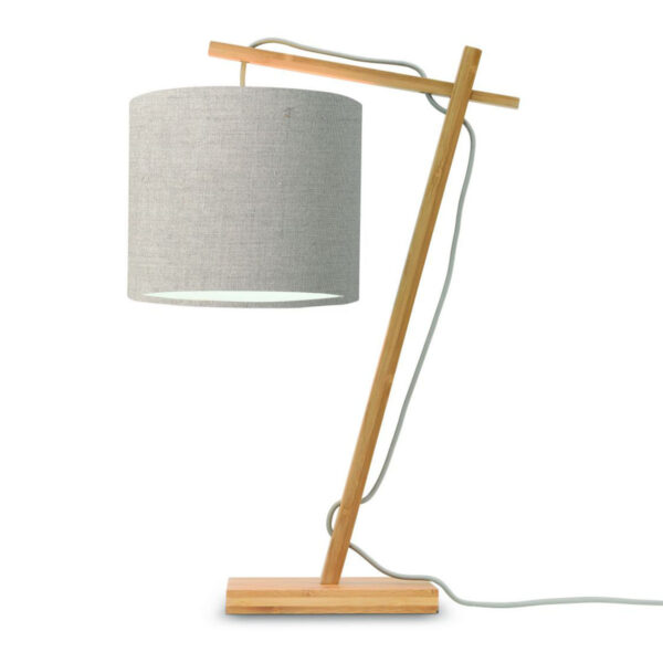 Linnen tafellamp bohemian grijs GOOD&MOJO Andes