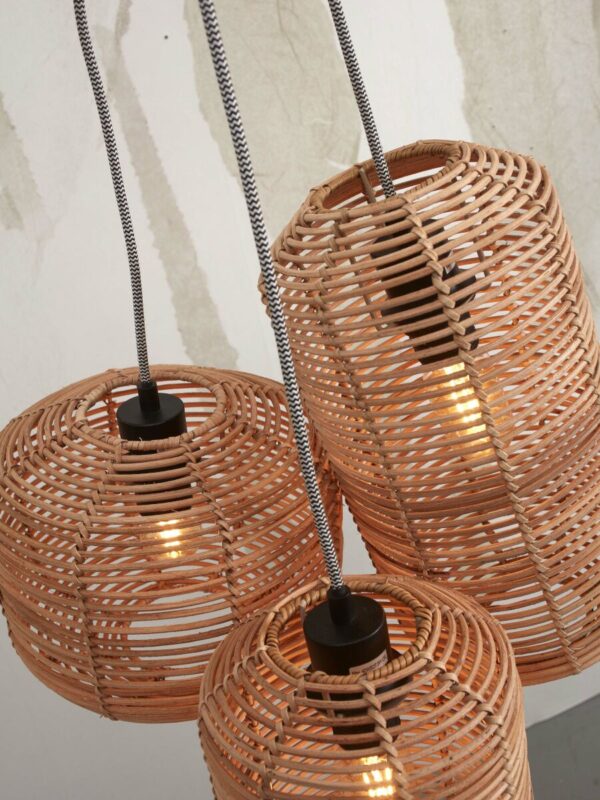 Hanglampen naturel metaal rotan bohemien GOOD&MOJO Tanami - Image 4