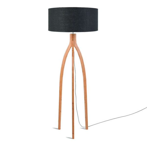 Donkergrijze vloerlamp kruk klein GOOD&MOJO Annapurna