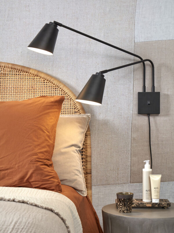 2-lichts wandlamp draai-/kantelbaar zwart It's About RoMi Bremen - Image 9