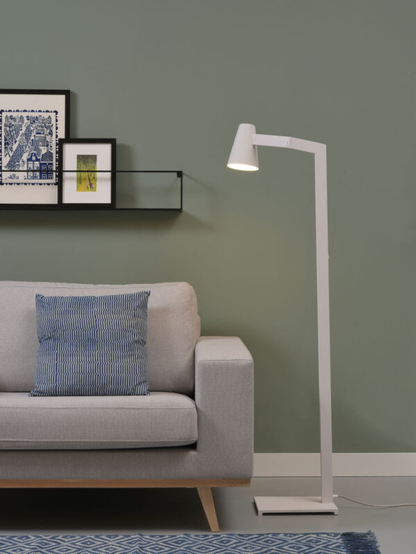 Wit metalen draaibare vloerlamp It's About RoMi Biarritz - Image 5