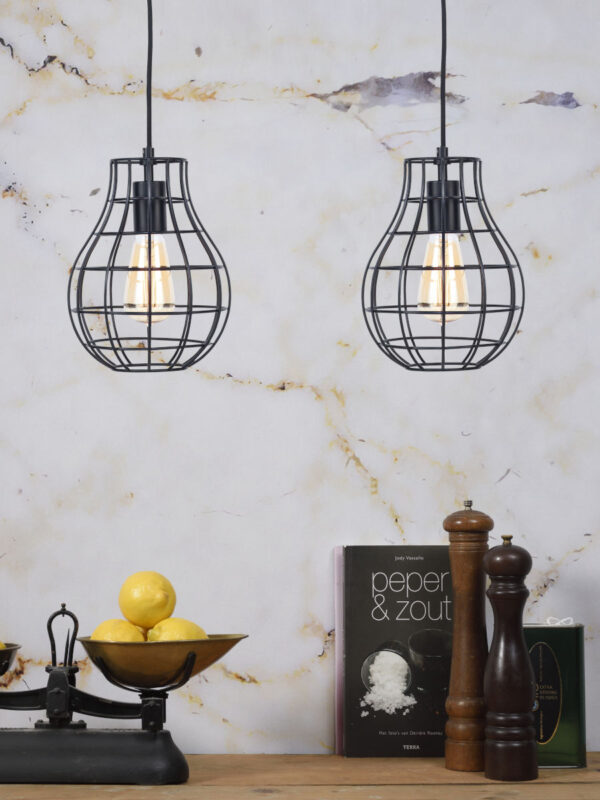 Metalen zwarte retro hanglamp It's About RoMi Pittsburgh - Image 10