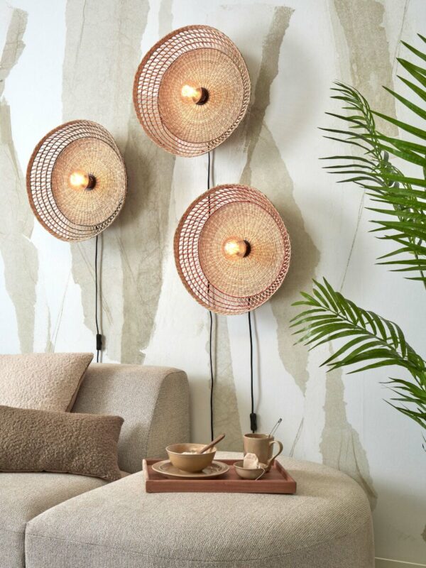 Seagrass naturel bohemian wandlamp metaal GOOD&MOJO Pantanal - Image 5