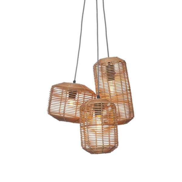 Hanglampen naturel metaal rotan bohemien GOOD&MOJO Tanami