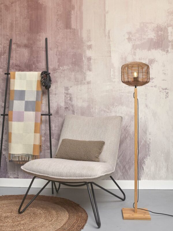 Naturel rotan bamboe vloerlamp bohemien GOOD&MOJO Tanami - Image 5
