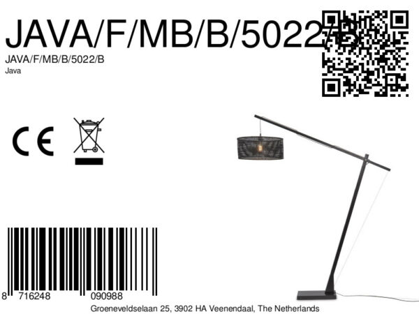 Bamboe vloerlamp zwart bohemian GOOD&MOJO Java - Image 13