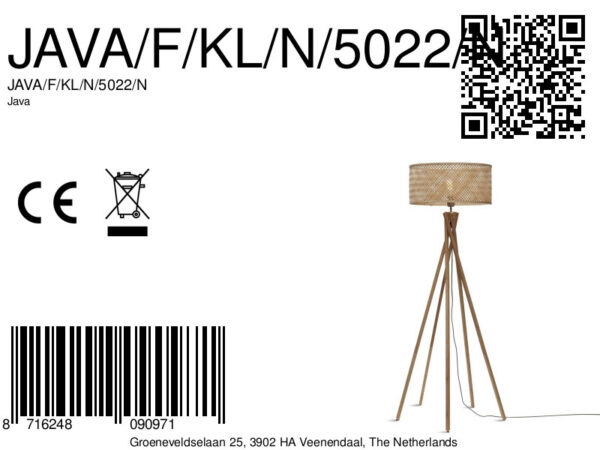 Ronde naturel bohemian vloerlamp GOOD&MOJO Java - Image 12