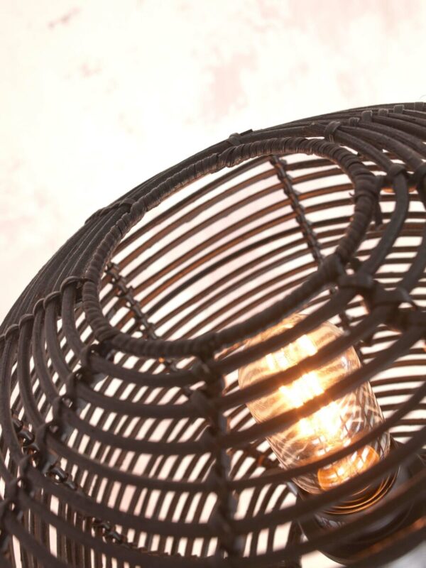 Bamboe vloerlamp bohemian zwart rotan GOOD&MOJO Tanami - Image 3