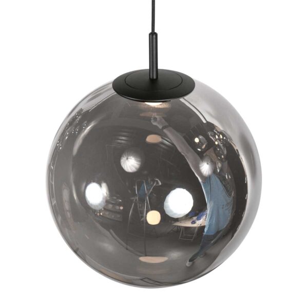 Zwarte design hanglamp 5-lichts LED rookglas Steinhauer Bollique - Image 7