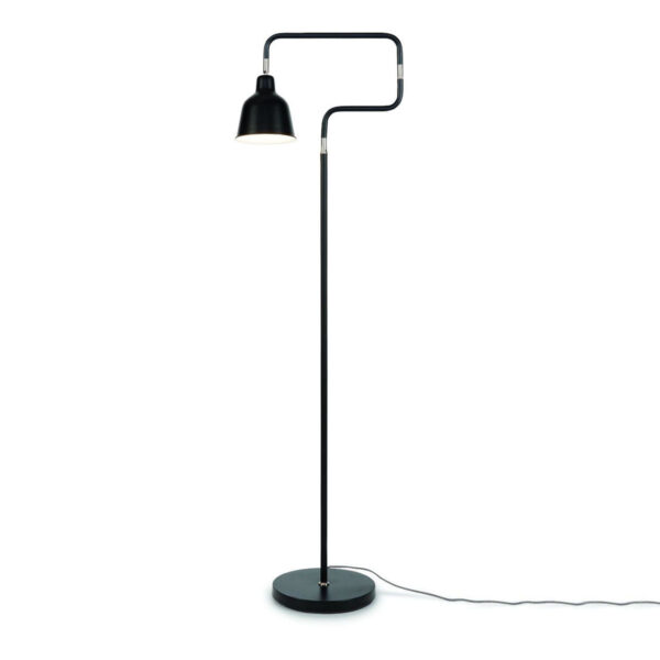 Kronkelige verstelbare vloerlamp zwart It's About RoMi London