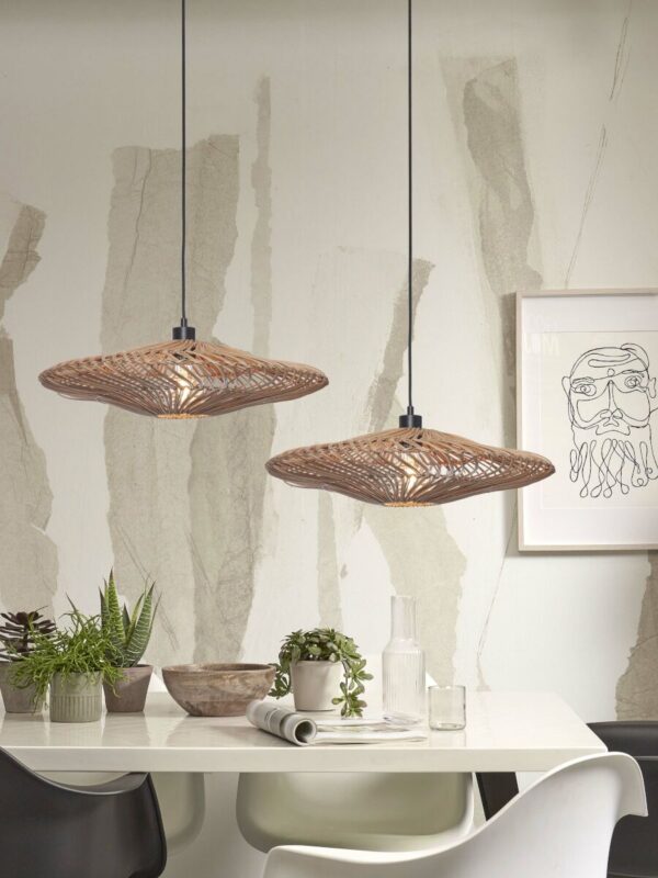 Ronde bohemian hanglamp naturel rotan GOOD&MOJO Zanzibar - Image 5