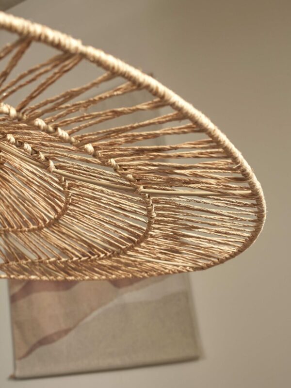 Rieten hoedvormige hanglamp naturel GOOD&MOJO Cuzco - Image 7