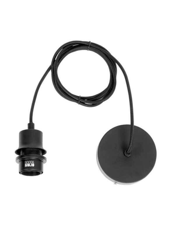 Hoedvormige hanglamp naturel/zwart riet GOOD&MOJO Cuzco - Image 9