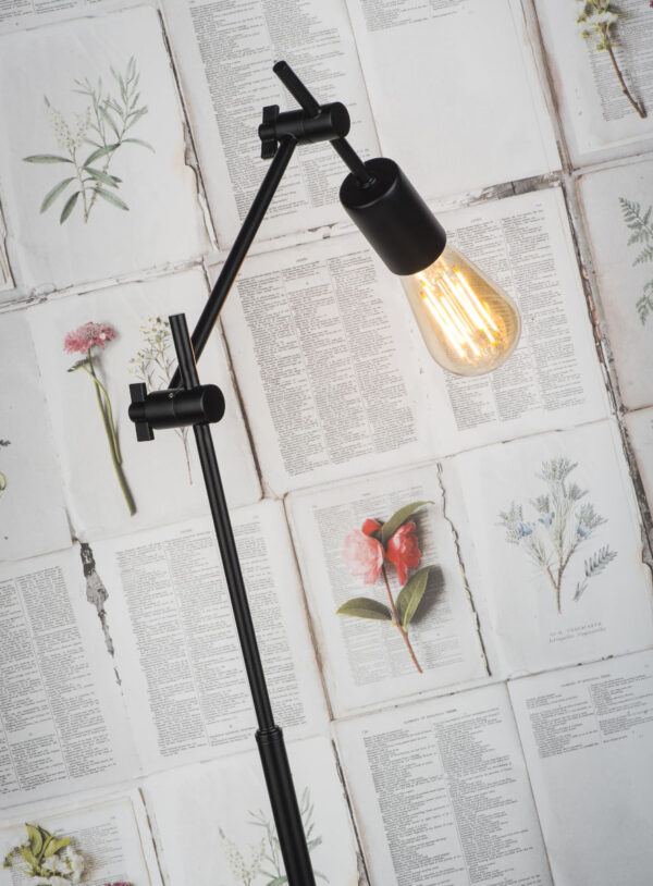 Zwarte vloerlamp metaal retro It's About RoMi Sheffield - Image 4