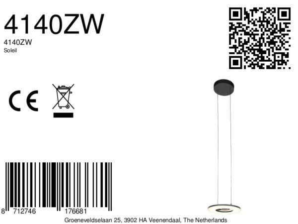 Hanglamp zwart modern metaal Steinhauer Soleil - Image 16