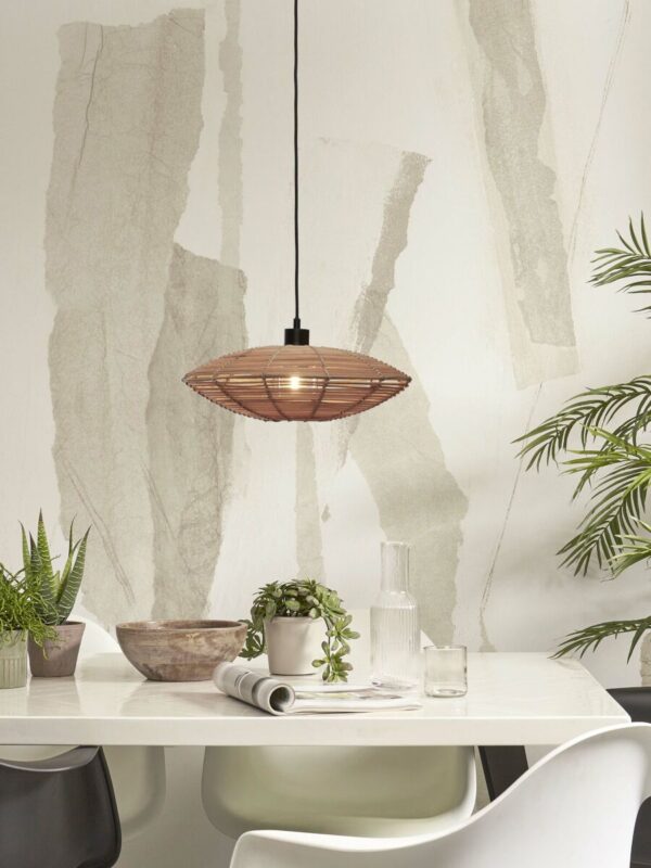Ronde hanglamp bohemian naturel rotan GOOD&MOJO Tanami - Image 2