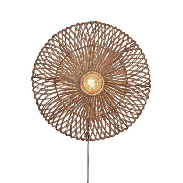 Wandlamp naturel Boheems metaal rotan GOOD&MOJO Zanzibar