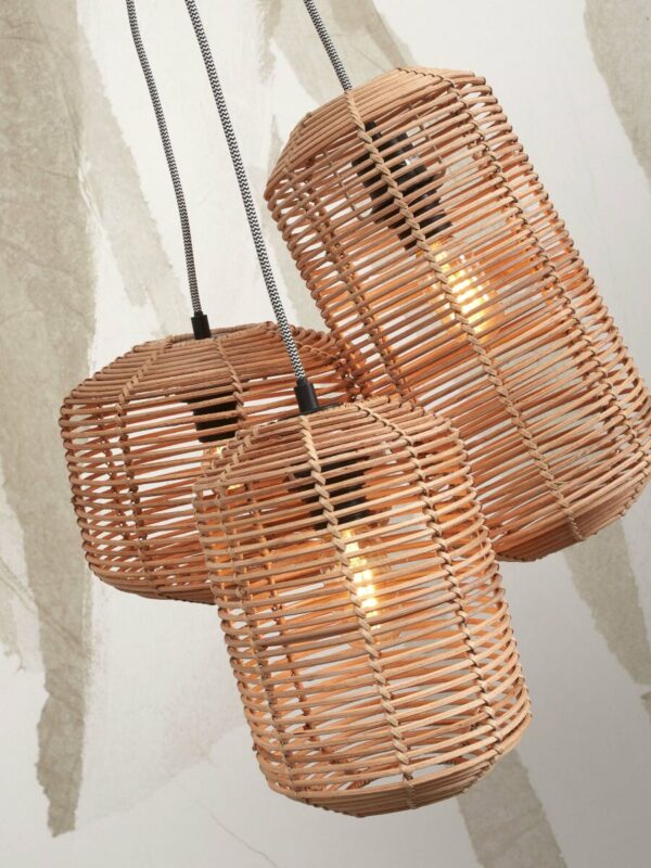 Hanglampen naturel metaal rotan bohemien GOOD&MOJO Tanami - Image 6