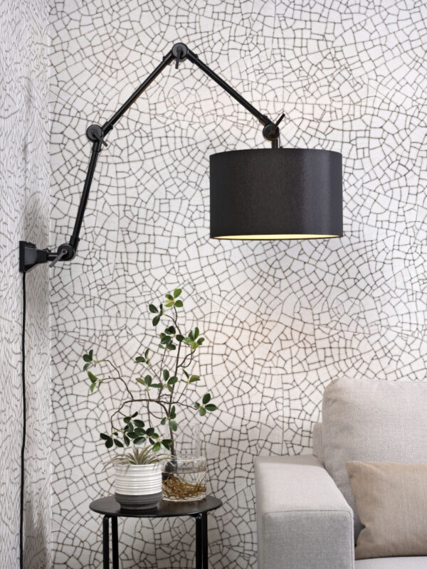 Retro zwart katoenen wandlamp It's About RoMi Amsterdam - Image 5